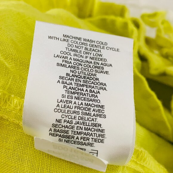 100% Linen Ellen Tracey Cuffed Leg Elastic Closure - Picture 7 of 10